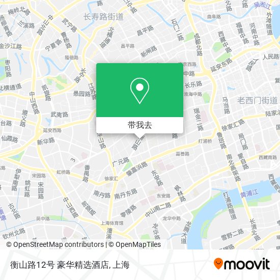 衡山路12号 豪华精选酒店地图
