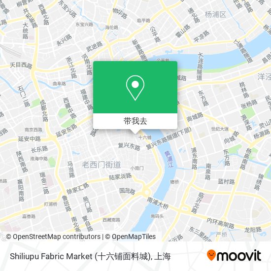 Shiliupu Fabric Market (十六铺面料城)地图