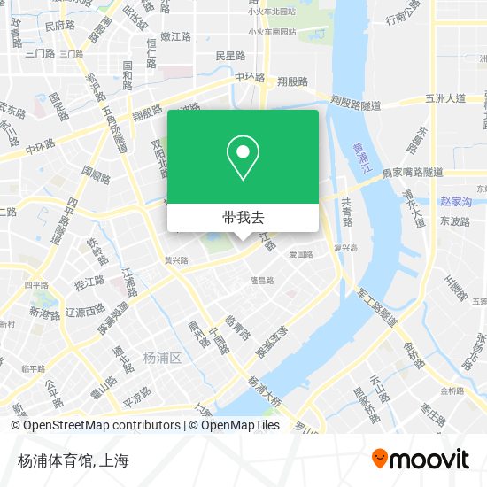 杨浦体育馆地图