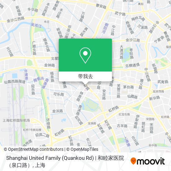 Shanghai United Family (Quankou Rd) | 和睦家医院（泉口路）地图