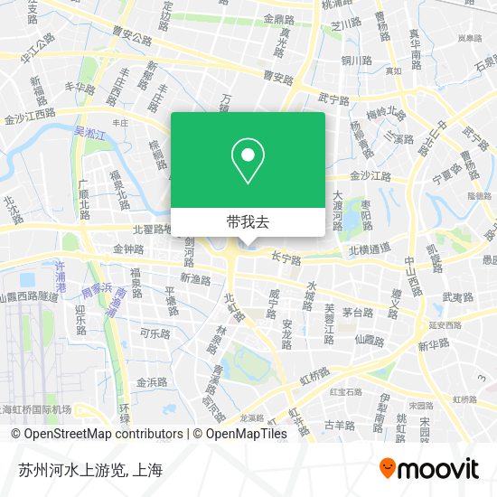 苏州河水上游览地图