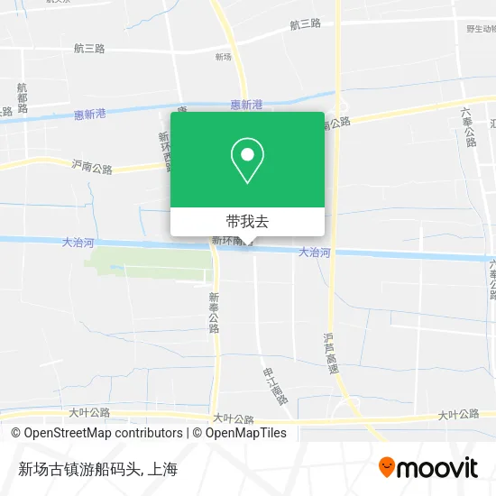 新场古镇游船码头地图