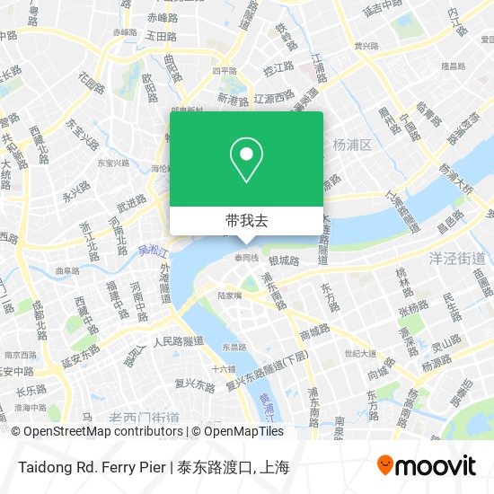 Taidong Rd. Ferry Pier | 泰东路渡口地图