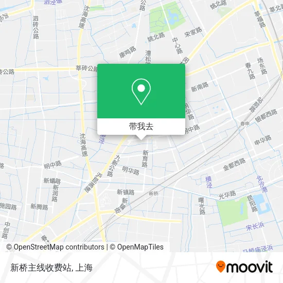 新桥主线收费站地图