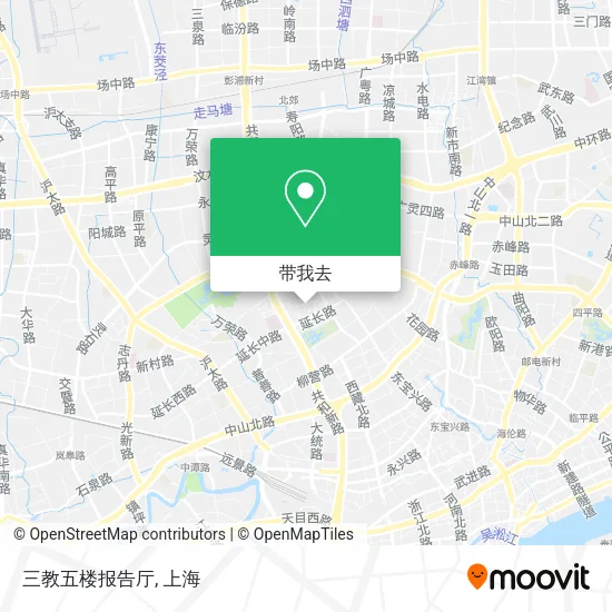 三教五楼报告厅地图