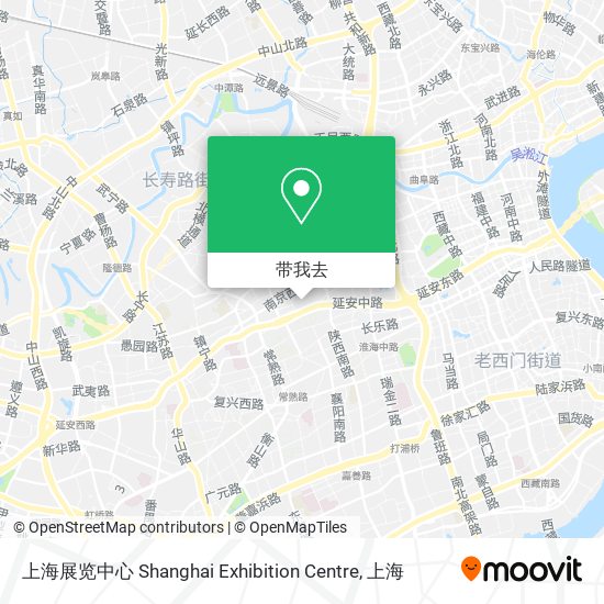 上海展览中心 Shanghai Exhibition Centre地图