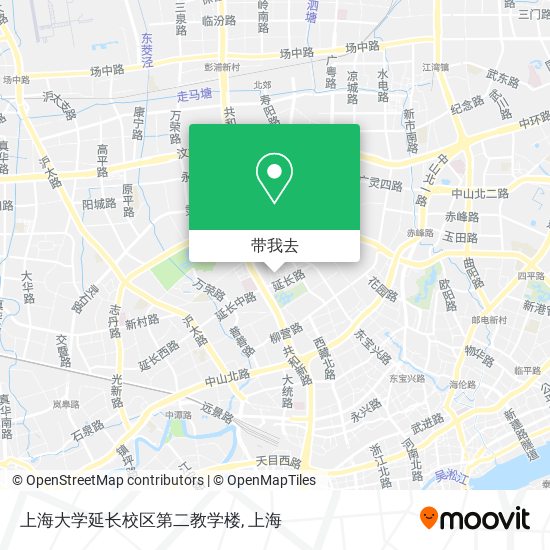 上海大学延长校区第二教学楼地图