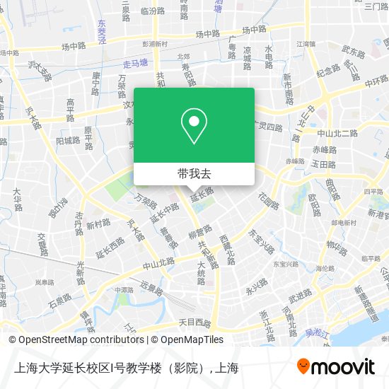 上海大学延长校区I号教学楼（影院）地图