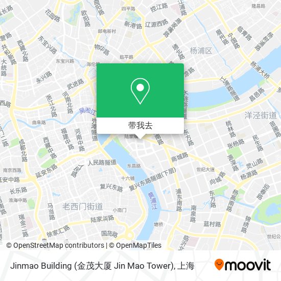 Jinmao Building (金茂大厦 Jin Mao Tower)地图