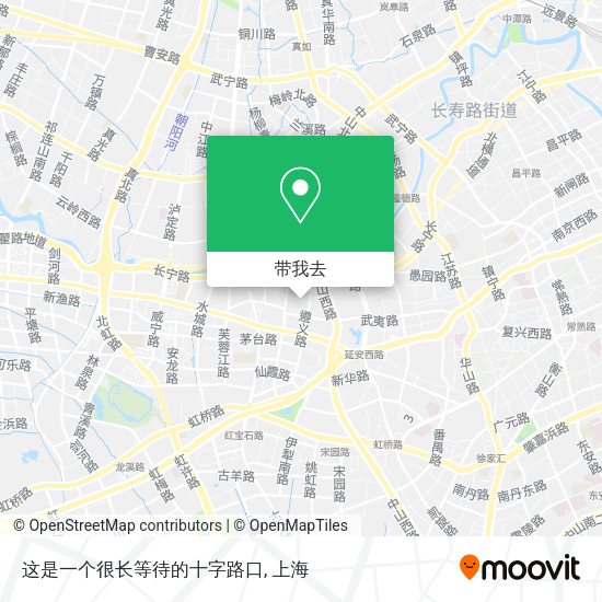 这是一个很长等待的十字路口地图