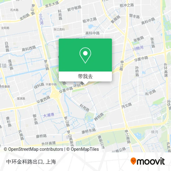 中环金科路出口地图