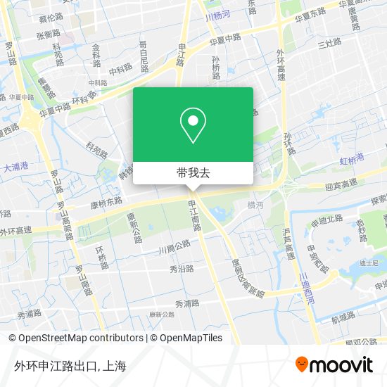 外环申江路出口地图