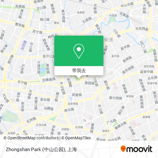 Zhongshan Park (中山公园)地图
