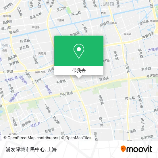 浦发绿城市民中心地图