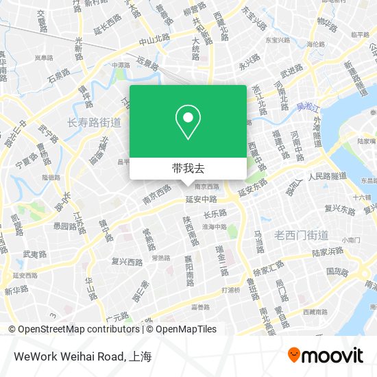 WeWork Weihai Road地图