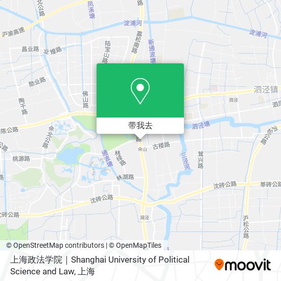 上海政法学院｜Shanghai University of Political Science and Law地图
