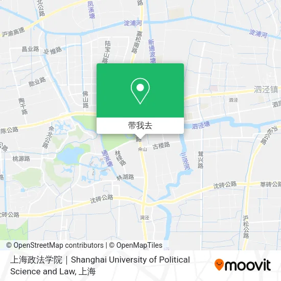 上海政法学院｜Shanghai University of Political Science and Law地图