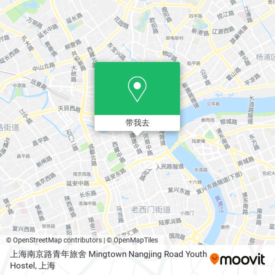 上海南京路青年旅舍 Mingtown Nangjing Road Youth Hostel地图