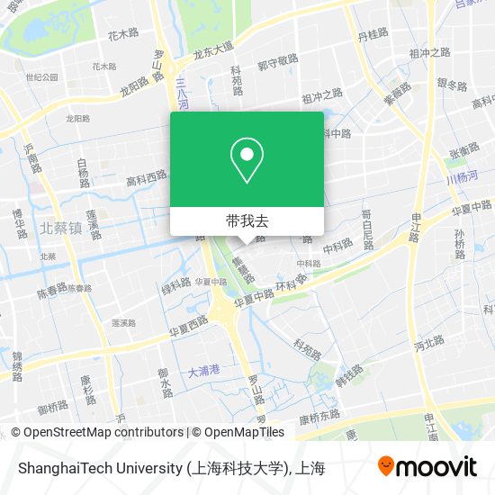 ShanghaiTech University (上海科技大学)地图