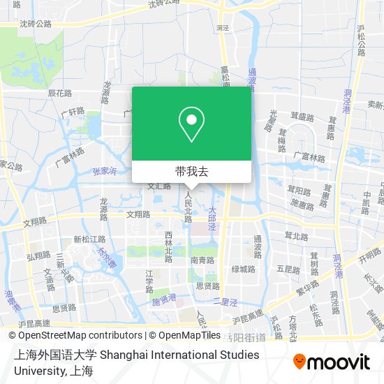 上海外国语大学 Shanghai International Studies University地图