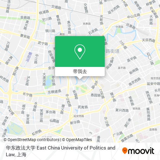 华东政法大学 East China University of Politics and Law地图