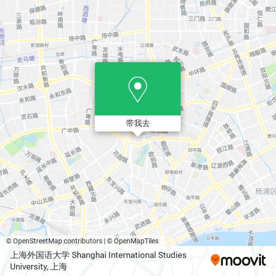 上海外国语大学 Shanghai International Studies University地图