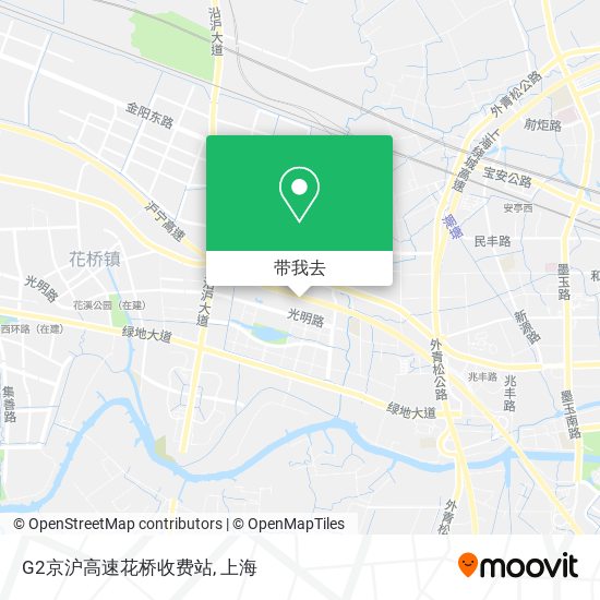 G2京沪高速花桥收费站地图