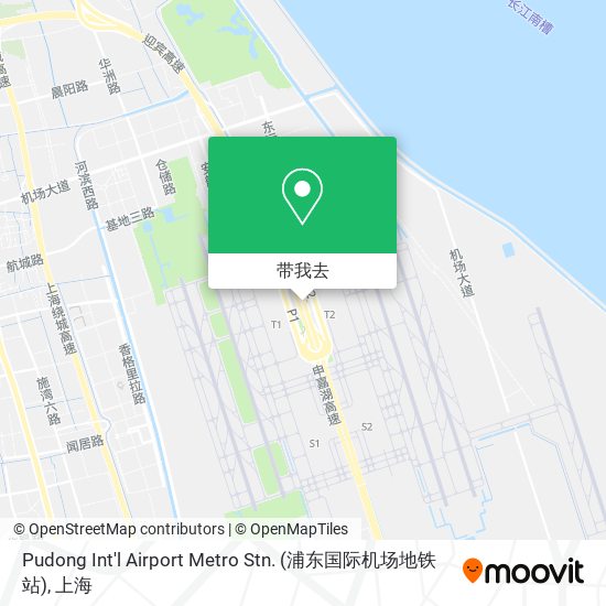 Pudong Int'l Airport Metro Stn. (浦东国际机场地铁站)地图