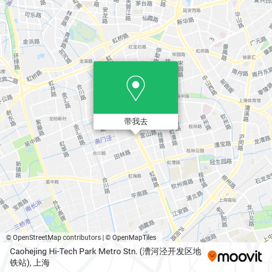 Caohejing Hi-Tech Park Metro Stn. (漕河泾开发区地铁站)地图