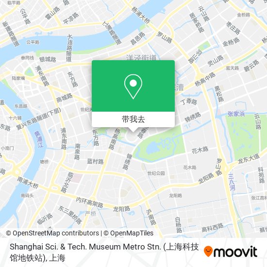 Shanghai Sci. & Tech. Museum Metro Stn. (上海科技馆地铁站)地图