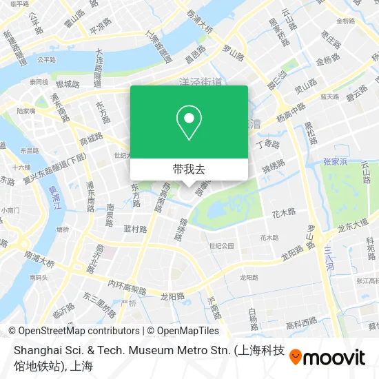 Shanghai Sci. & Tech. Museum Metro Stn. (上海科技馆地铁站)地图