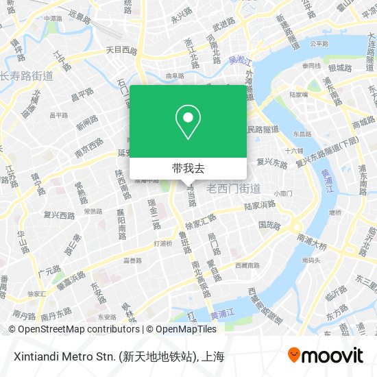 Xintiandi Metro Stn. (新天地地铁站)地图