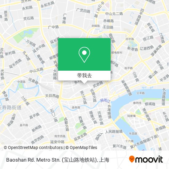 Baoshan Rd. Metro Stn. (宝山路地铁站)地图