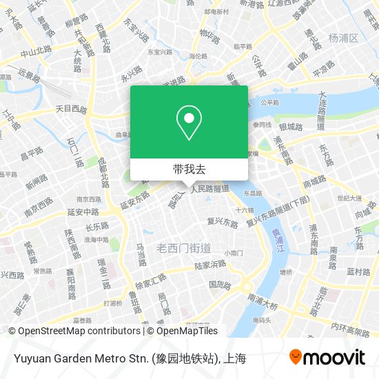 Yuyuan Garden Metro Stn. (豫园地铁站)地图