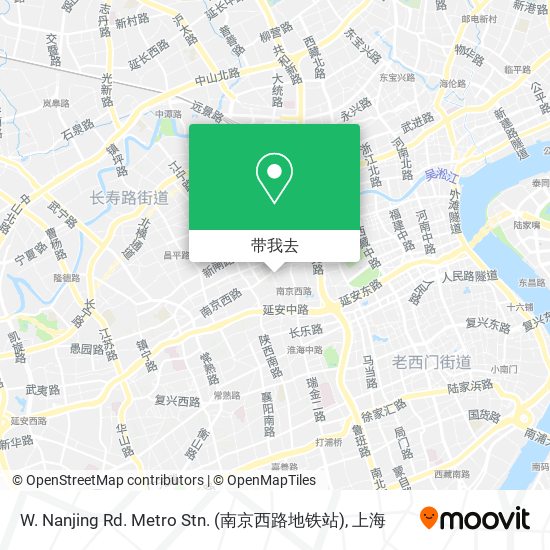 W. Nanjing Rd. Metro Stn. (南京西路地铁站)地图