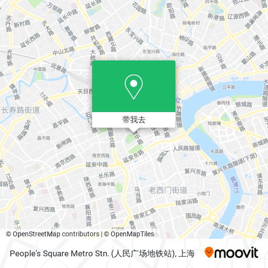 People's Square Metro Stn. (人民广场地铁站)地图