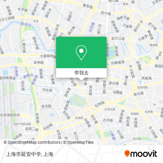 上海市延安中学地图