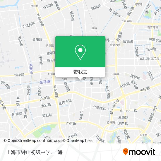 上海市钟山初级中学地图