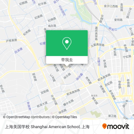 上海美国学校 Shanghai American School地图