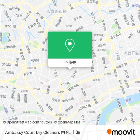 Ambassy Court Dry Cleaners 白色地图
