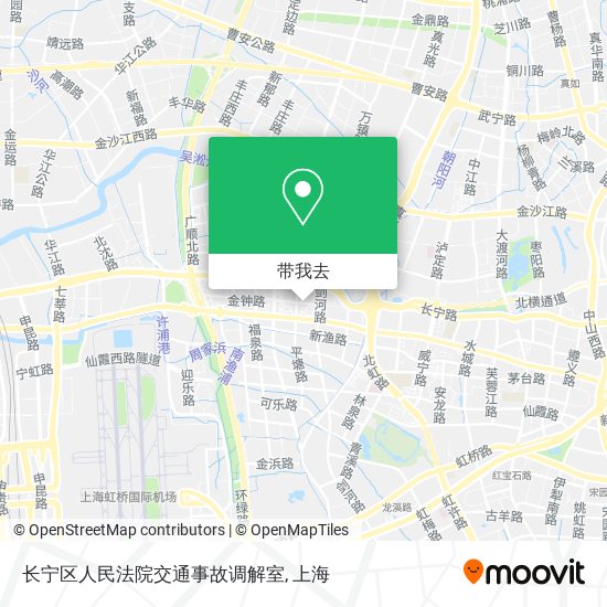 长宁区人民法院交通事故调解室地图