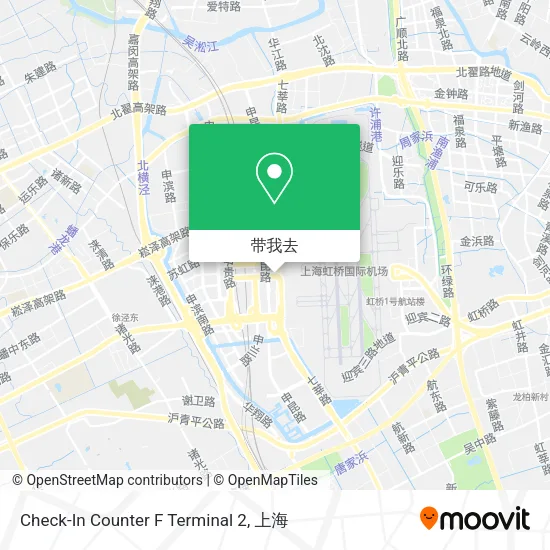 Check-In Counter F Terminal 2地图