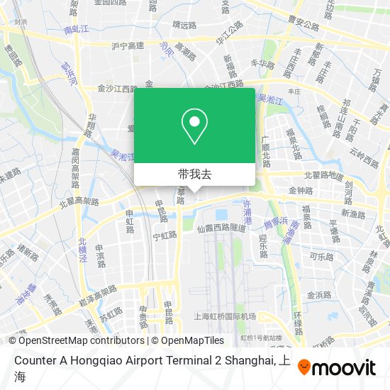 Counter A Hongqiao Airport Terminal 2 Shanghai地图