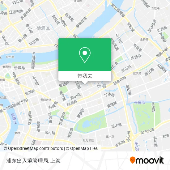浦东出入境管理局地图
