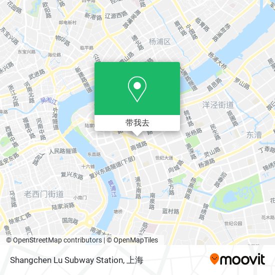 Shangchen Lu Subway Station地图