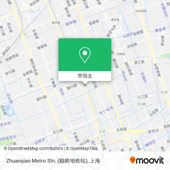 Zhuanqiao Metro Stn. (颛桥地铁站)地图