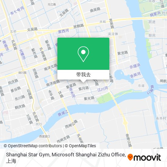 Shanghai Star Gym, Microsoft Shanghai Zizhu Office地图