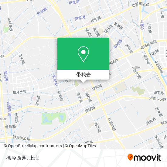 徐泾西园地图