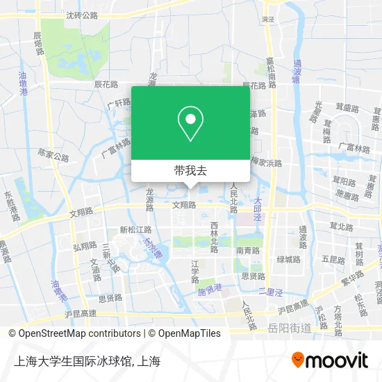 上海大学生国际冰球馆地图