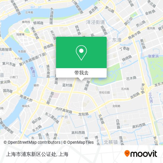 上海市浦东新区公证处地图